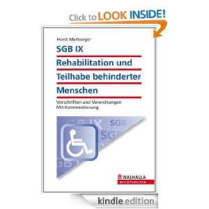 SGB IX   Rehabilitation und Teilhabe behinderter Menschen 