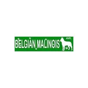 BELGIAN MALINOIS ALUMINUM STREET SIGN 2750
