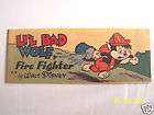 LIL BAD WOLF FIRE FIGHTER WHEATIES DISNEY C 3 + FREE Vintage Comic