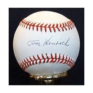  Tommy Henrich Autographed Baseball