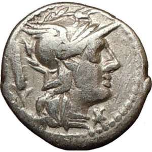 Roman Republic Domitius Ahenobarbus Bituitus Ancient Silver Coin ROMA 