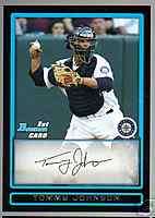 2009 Bowman Prospect BP80 Tommy Johnson #80 Mariners  