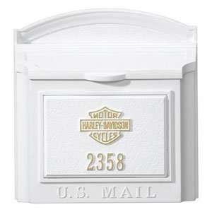  HARLEY DAVIDSON ® Wall Mount Mailboxes   White: Home 