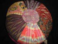 Bali Yoga Pillow Pouf Zafu Ottoman~Floor cushion~Vintage Batik 