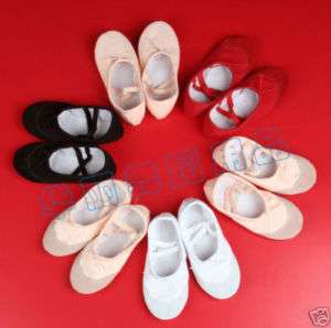 NEW Black Girls Ballet Shoes Dance Slippers U.S. Size 9  