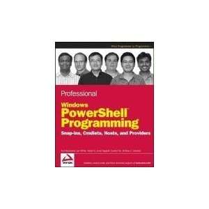  Professional Windows PowerShell Programming Snapins 