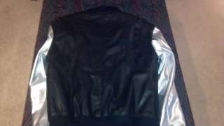   Varsity 100% Genuine Cowhide Leather Jacket Balmain Teddy  