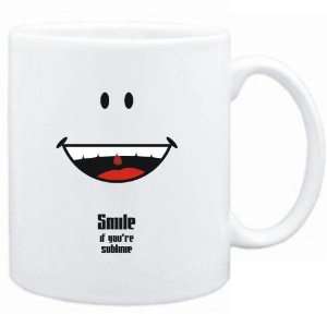  Mug White  Smile if youre sublime  Adjetives Sports 
