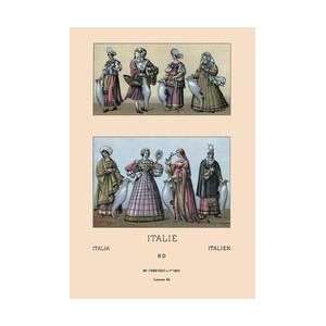  Traditional Italian Dresses 24x36 Giclee