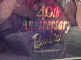 Collector Edition 40th Anniversary Barbie   NRFB 074299213847  