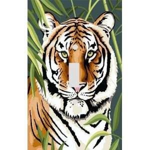  Tiger Face Decorative Switchplate Cover