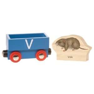  Wooden Alphabet Train  V (Vole) Toys & Games