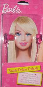 Barbie Fashion Girl Pink Earbuds Headphones 021331751126  