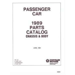   : 1989 MOPAR CHRYSLER DODGE DESOTO PLYMOUTH Parts Book CD: Automotive