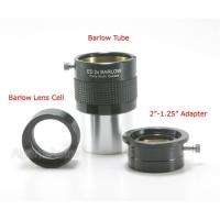 GSO 2 inch 2x ED Barlow Lens for Telescope # GS22B  