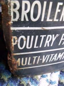 Very Cool Vintage Country Feed Store Pricing Sign Pig Starter Chicken 