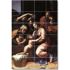   Religious Backsplash Tile Mural 18  48x72 using (24) 12x12 tiles
