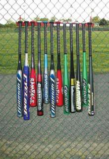 OLYMPIA SPORTS 12 Baseball Bat Steel Hook on Fence Rack  