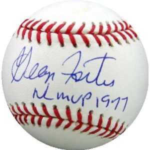   Foster autographed Baseball inscribed NL MVP 1977