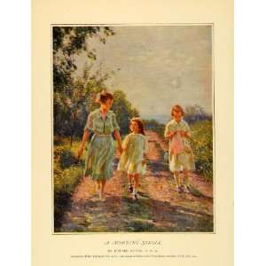  1924 Print Morning Stroll Dufur Walter Lippincott Prize 