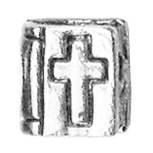 Janlynn A Bead At A Time Metal Charms 1/Pkg Bible Shiny Silver; 6 