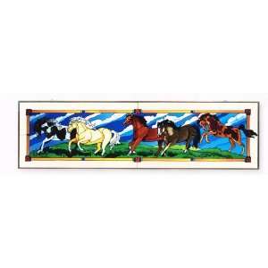  Wild Horses   Art Panel by Joan Baker: Kitchen & Dining