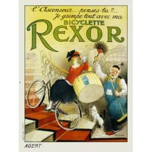  Bicyclette Rexor Vintage Giclee Bicycle Poster Everything 
