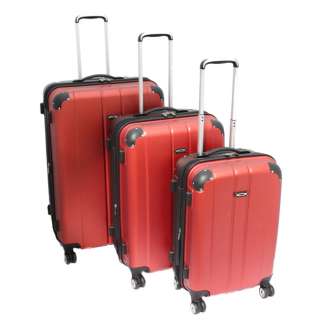 Kemyer 3 Piece Lightweight Expandable Hardside Spinner Luggage Set 