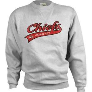  Kansas City Chiefs Grey Big Guns Crewneck Sweatshirt 