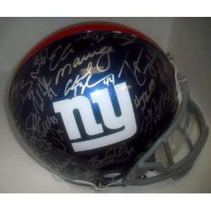  New York Giants 2011 Team Signed Autographed Football 