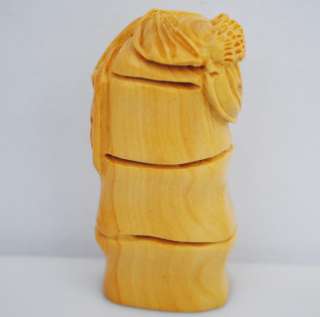 ASIAN HANDWORK CARVED OLD BOXWOOD LOVELY BAT bamboo NETSUKE  