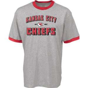  Kansas City Chiefs Grey Glory Days Ringer T Shirt: Sports 