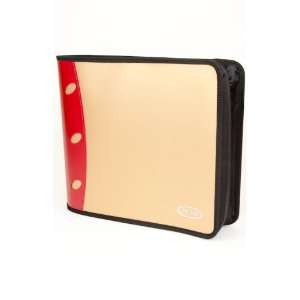  OK CD Wallet 240 cds with D Ring Bindery   Gold/Red Electronics