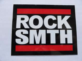 ROCK SMITH Clothing Run DMC Style Rare Promotional Sticker Hip Hop 