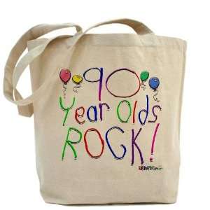  90 Year Olds Rock Birthday Tote Bag by  Beauty
