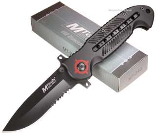 MTech Tactical Kopis Style Ribbed Folding Pocket Knife  