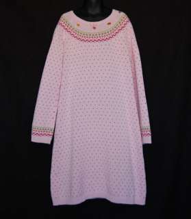   Fall Forest Pink Sweater Dress size 10 Child Girl Winter Clothes