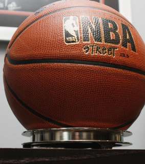 Ultra Premium Modern NYC Loft Gold Polished Signed Basketball Display 