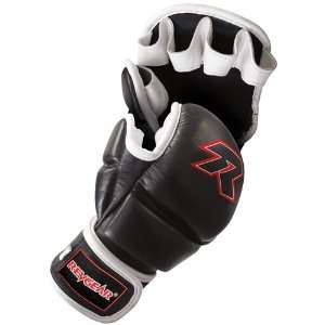  Revgear MMA Leather Training Glove, BK, X Sports 