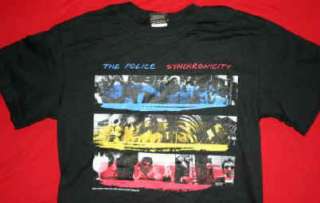 The Police T Shirt Synchronicity Black Size Small New  