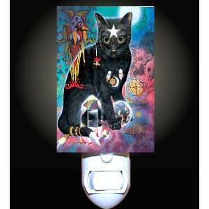  Black Magic Cat Decorative Night Light: Home Improvement