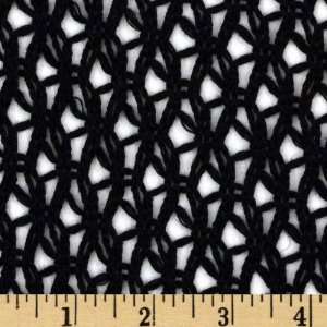  70 Wide Lace Midnight Black Fabric By The Yard: Arts 