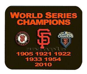 Item#316 SF Giants Championship Banner Mouse Pad  