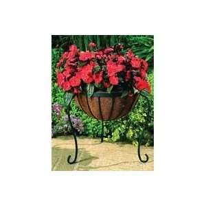  CANTERBURY PLANT BASKET STAND, Color: BLACK; Size: 15 INCH (Catalog 