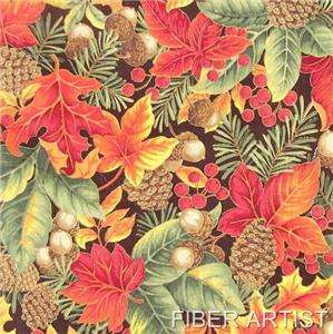 COOL FALL LEAVES 8 Shades Dyed JELLY ROLL Cotton QUILT Fabric 
