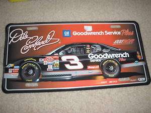 NEW Dale Earnhardt #3 Goodwrench Metal License Plate  