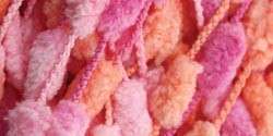 Bernat Baby Pom Pom Yarn 3 Skeins Pink/Peach  