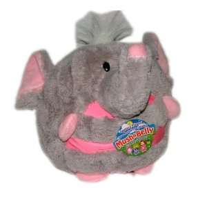  Mushabelly Grumble Squeezes   Gray and Pink Elephant: Toys 