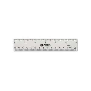   Ruler 6 Length   1/16 Graduations   Imperial, Metric Measuring System