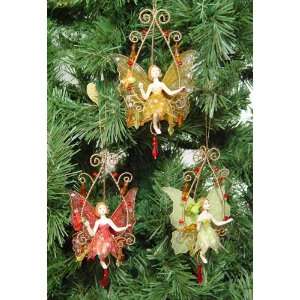   collection woodland fairy in swing ornament: Home & Kitchen